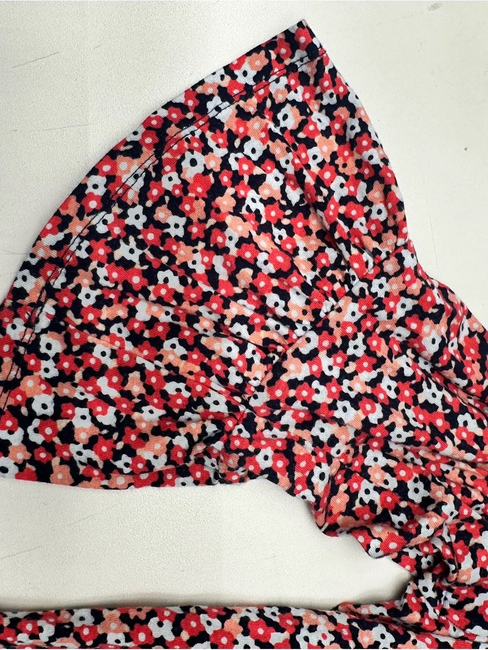 Michael Kors Women’s Pink Multi Floral Peasant Top Size M